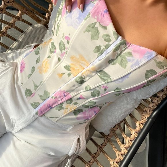 BLOGGER'S FAVE! Zara Floral Corset Top Sz XS, S, M, L NWT - Picture 17 of 17